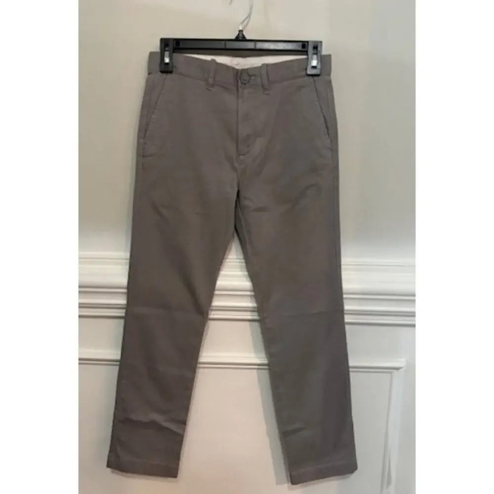 Crewcuts Pants Chinos Classicc Fit Gray Boys Size 10 Stretch J. Crew NWT